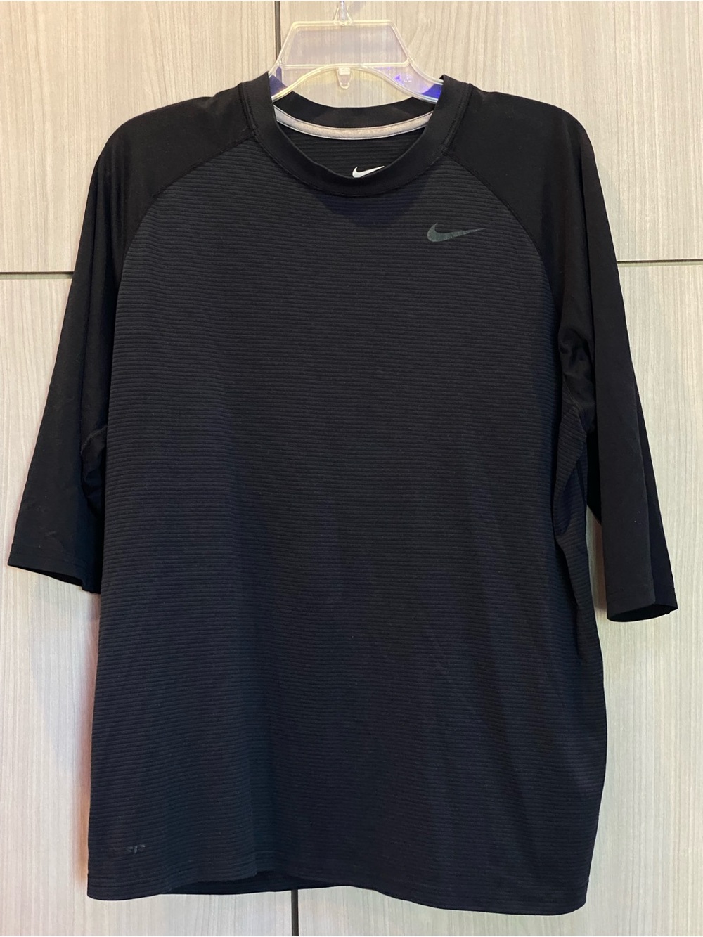 Nike Dri-Fit Black T-Shirt Short Sleeve Large